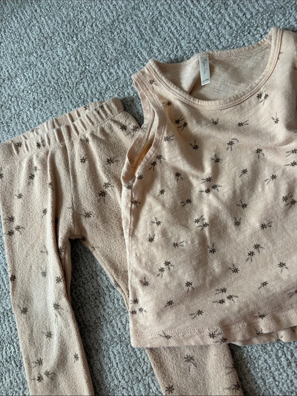 Rylee + Cru Peach Star Tank & Legging Set